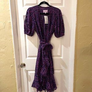NWT Michelle Farmer Fleur Wrap Dress